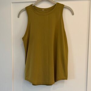 Lululemon Sleeveless Olive Green Women's high neck Tank Top